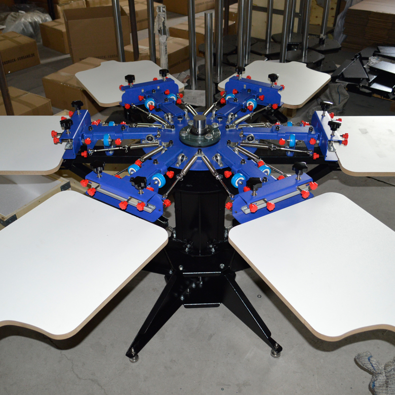 Heavy Duty 6 Color 6 Station Screen Printing Press_Dongguan Hengxin ...